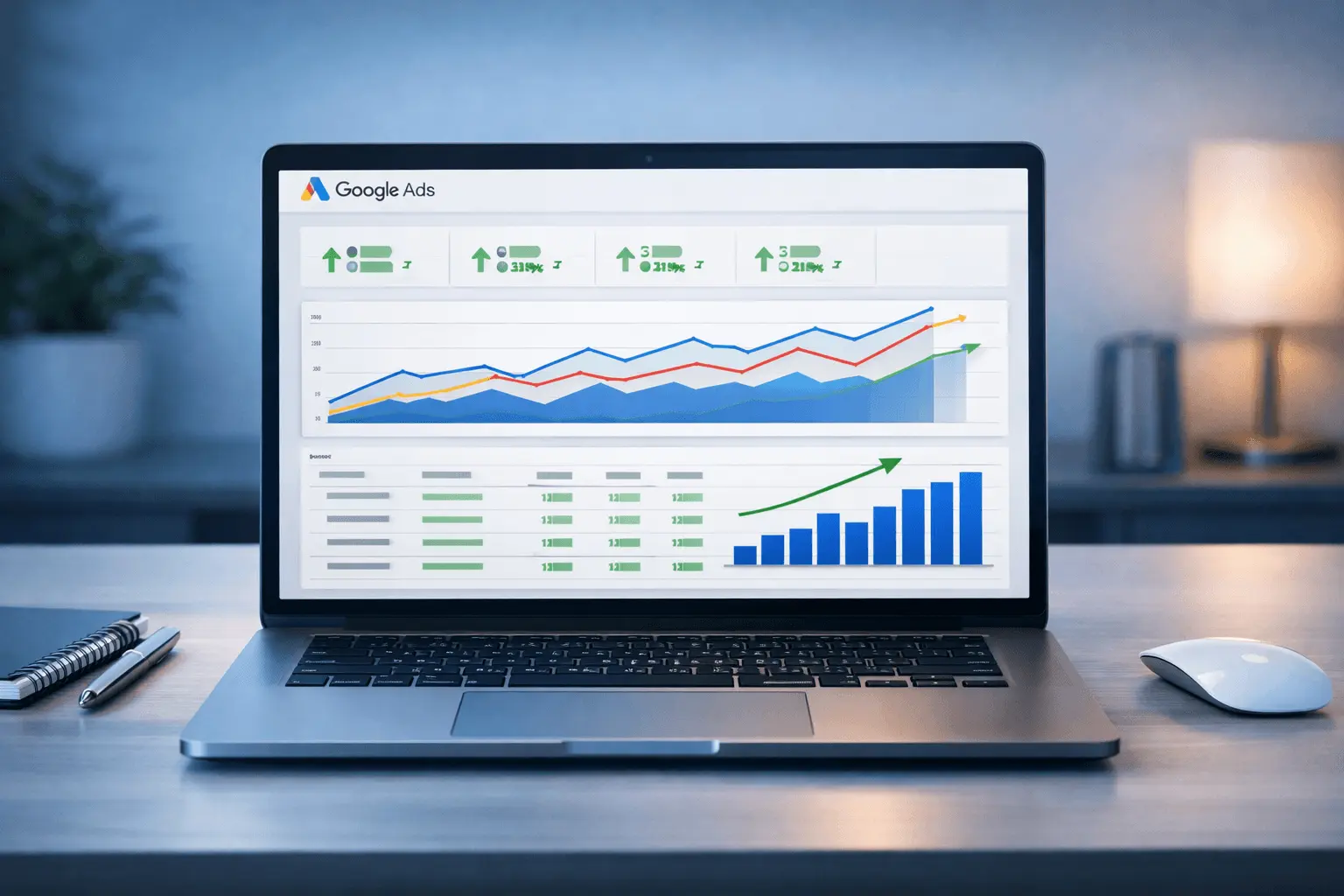Google Ads campaign management dashboard — Ceris Marketing paid search agency London
